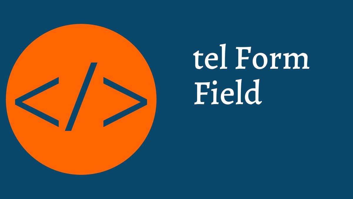 Joomla tel Form Field Type