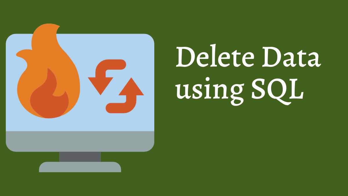 How to Delete Data using SQL