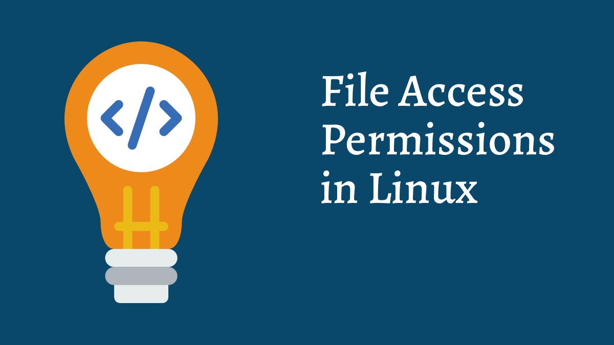 File Access Permissions in Linux