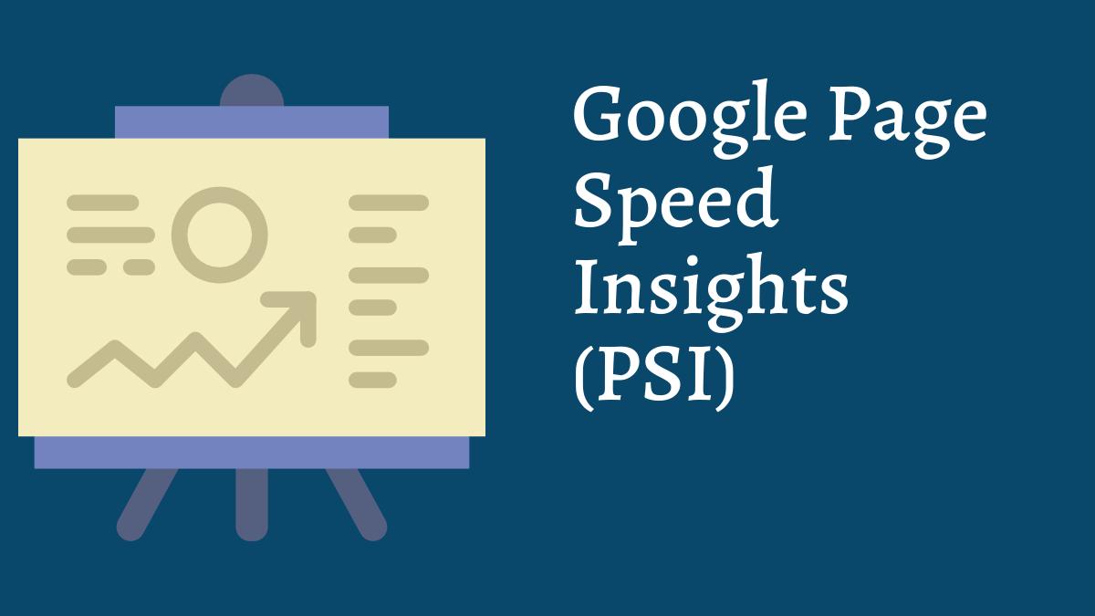 Google Page Speed Insights (PSI)