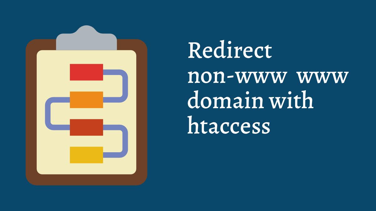 Redirect non-www to www domain with htaccess